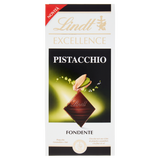 LINDT EXCELLENCE CHOCOLATE BAR DARK PISTACHIO 100 GR (20 in a box)