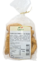 FANIDA TARALLI CHILI PEPPER WITH EXTRA VIRGIN OLIVE OIL NO ALCOHOL 250 GR (16 in a box)