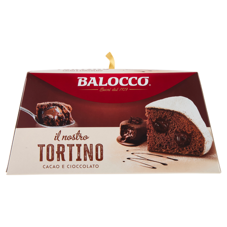 BALOCCO CAKE TORTINO COCOA AND CHOCOLATE 650 GR (12 in a box)