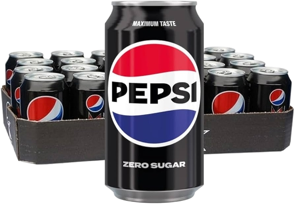 PEPSI COLA ZERO SUGAR FREE CANS 330 ML (24 in a box)