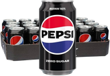 PEPSI COLA ZERO SUGAR FREE CANS 330 ML (24 in a box)