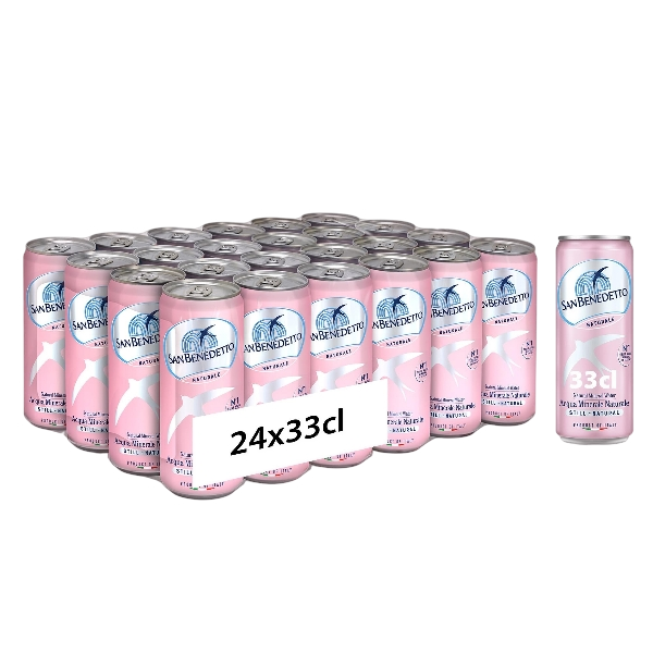 SAN BENEDETTO STILL WATER CANS 330 ML (24 in a box)