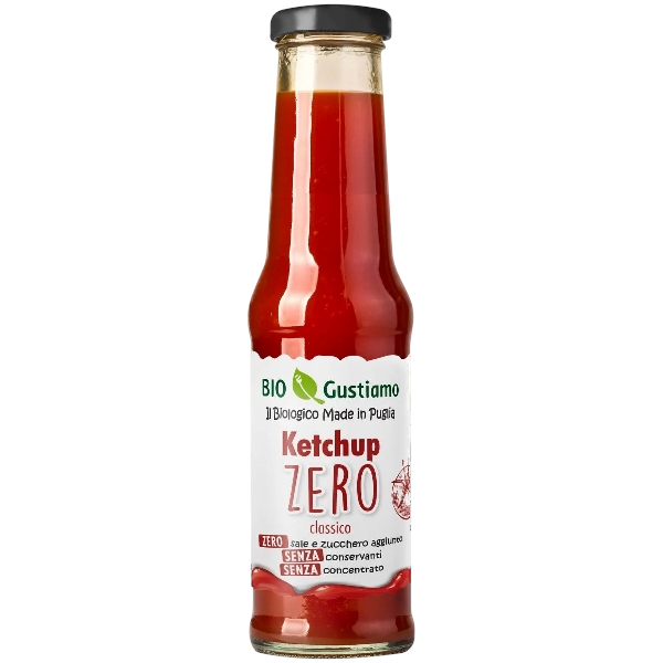 BIO GUSTIAMO TOMATO KETCHUP ZERO 350 GR (6 in a box)