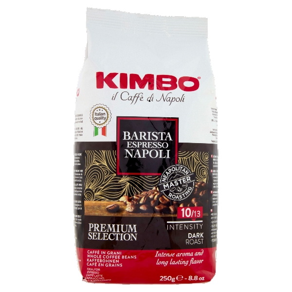 KIMBO COFFEE BEANS BARISTA ESPRESSO NAPOLI 250 GR (12 in a box)