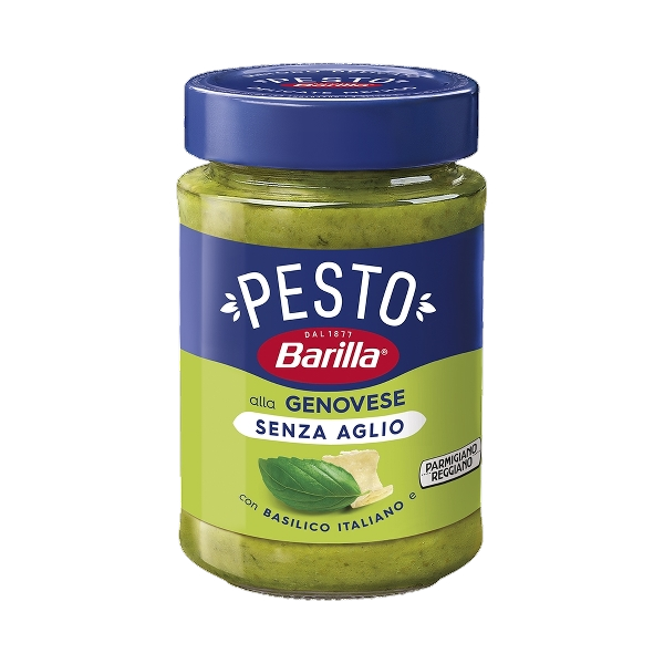 BARILLA PESTO GENOVESE WITHOUT GARLIC 190 GR (12 in a box)
