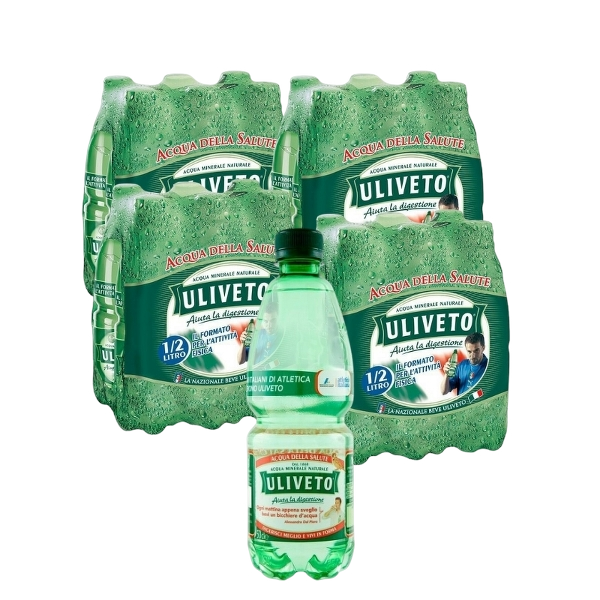 ULIVETO CARBONATED WATER PET 500 ML (24 in a box)