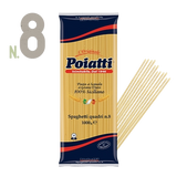 POIATTI PASTA DI SEMOLA SPAGHETTI QUADRI N.8 1 KG (12 in a box)