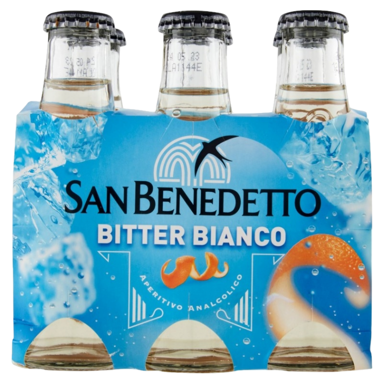 SAN BENEDETTO BEN'S BITTER BIANCO APERTIVO ANALCOLICO GLASS 100 ML X6 (4 in a box)