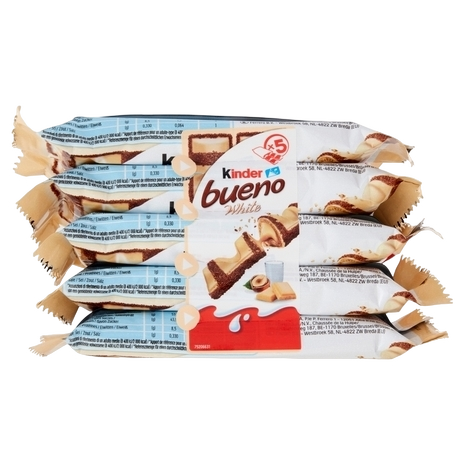 KINDER BUENO WHITE CHOCOLATE T.2 X5 195 GR (6 in a box)