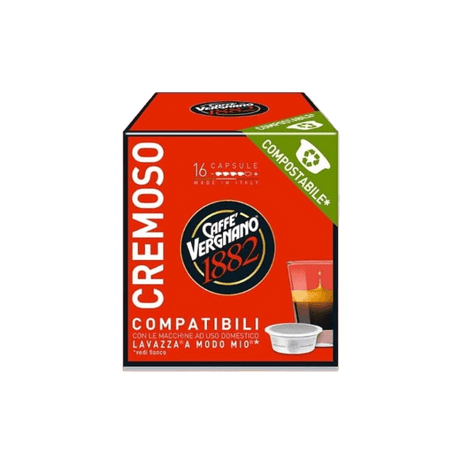 VERGNANO COFFEE CAPSULES A MODO MIO CREMOSO X16 (8 in a box)