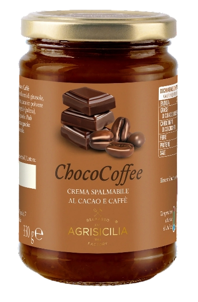 AGRISICILIA SPREAD CREAM CHOCOCOFFEE 330 GR (6 in a box)
