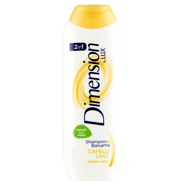 DIMENSION SHAMPOO 2in1 EFFETTO SETA STRAIGHT HAIR 250 ML (12 in a box)