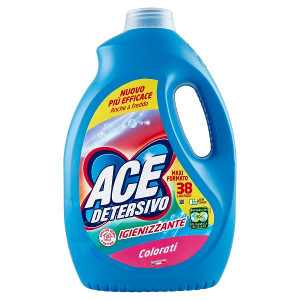 ACE LAUNDRY DETERGENT SANITISING COLOR 38 WASHES 1.9 LT (4 in a box)