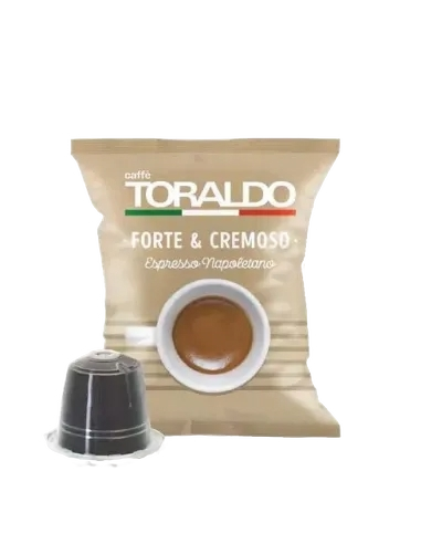TORALDO COFFEE CAPSULES NESPRESSO FORTE E CREMOSO ESPRESSO NAPOLETANO X100 (6 in a box)