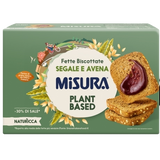 MISURA PLANT BASED BAKERY RUSKS FETTE BISCOTTATE RYE AND OATS X36 320 GR (12 in a box)