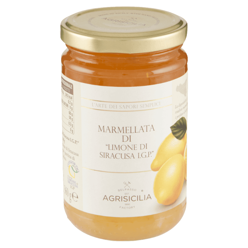 AGRISICILIA JAMS LEMON SIRACUSA I.G.P. 360 GR (6 in a box)