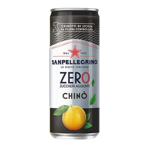 SAN PELLEGRINO ZERO CHINO' CHINOTTO CANS 330 ML (24 in a box)