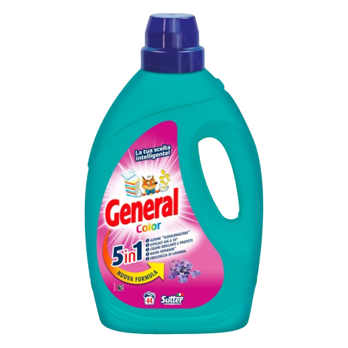 GENERAL LAUNDRY DETERGENT COLOR 5 IN 1 44 WASHES 1.98 LT (6 in a box)