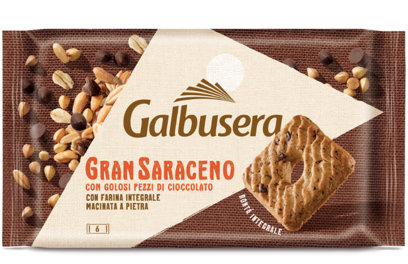 GALBUSERA BISCOTTI WHOLEMEAL GRAN SARACENO X6 260 GR (12 in a box)