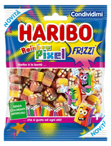HARIBO CANDY RAINBOW PIXEL FRIZZI FRUITS 175 GR (12 in a box)
