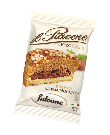 FALCONE IL PIACERE CIOKOSNACK HAZELNUT X4 240 GR (12 in a box)