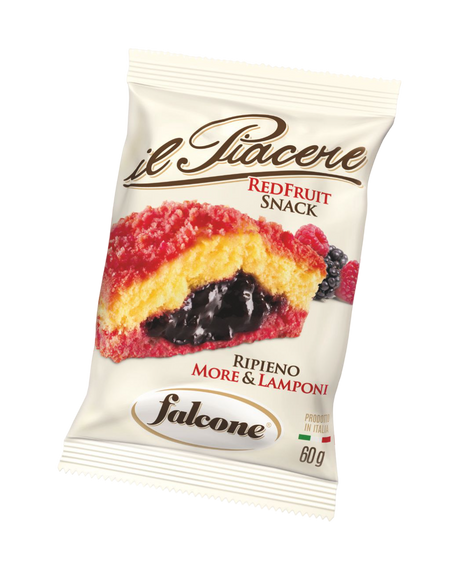 FALCONE IL PIACERE RED FRUIT SNACK BLACKBERRIES AND RASPBERRIES X4 240 GR (12 in a box)