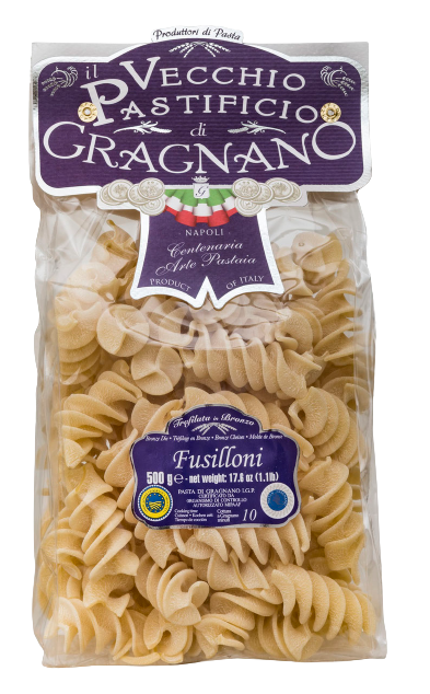 VECCHIO PASTIFICIO PASTA DI GRAGNANO IGP FUSILLONI 500 GR (12 in a box)