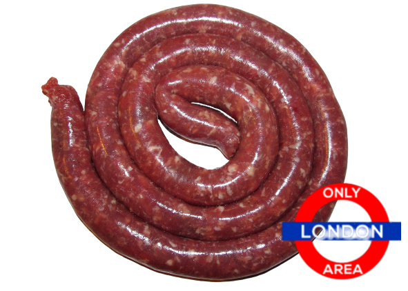 LUGANEGA FRESH SAUSAGE CALABRIAN "SPICY" 1 KG (1 in a box) ONLY LONDON AREA