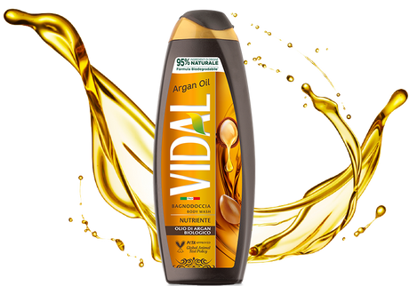 VIDAL SHOWER BATH NUTRIENTE ARGAN OIL 750 ML (12 in a box)