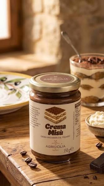 AGRISICILIA SPREAD CREAM CREMAMISU'350 GR (6 in a box)