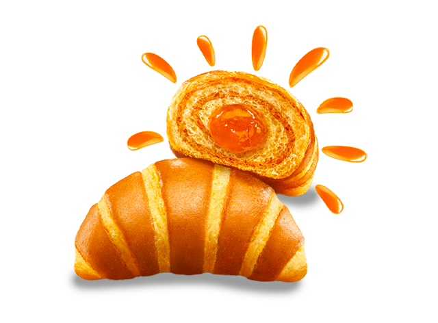 KINDER CROISSANT KORNETTI PEACH AND APRICOT X6 252 GR (12 in a box)