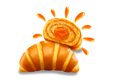 KINDER CROISSANT KORNETTI PEACH AND APRICOT X6 252 GR (12 in a box)