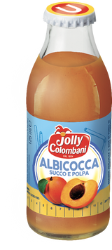 JOLLY COLOMBANI FRUIT JUICE APRICOT GLASS 125 ML X6 (8 IN A BOX)