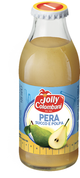 JOLLY COLOMBANI FRUIT JUICE PEAR GLASS 125 ML X6 (8 IN A BOX)