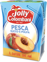 JOLLY COLOMBANI FRUIT JUICE PEACH BRICK 200 ML X3 (8 IN A BOX)