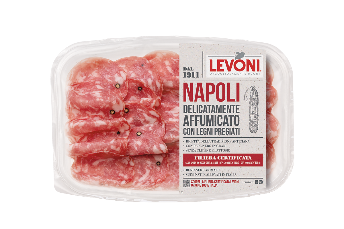 LEVONI SALAME NAPOLI AFFETTATO 80 GR (10 in a box)