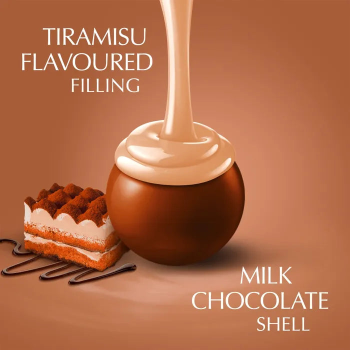 LINDT LINDOR PRALINES CORNET TIRAMISU 200 GR (8 in a box)