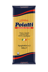 POIATTI PASTA DI SEMOLA SPAGHETTINI N.2 1 KG (12 in a box)