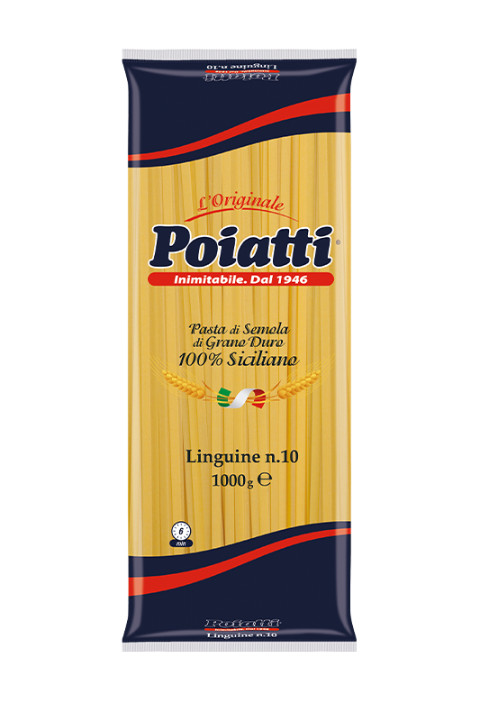 POIATTI PASTA DI SEMOLA LINGUINE N.10 1 KG (12 in a box)