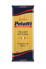 POIATTI PASTA DI SEMOLA LINGUINE N.10 1 KG (12 in a box)