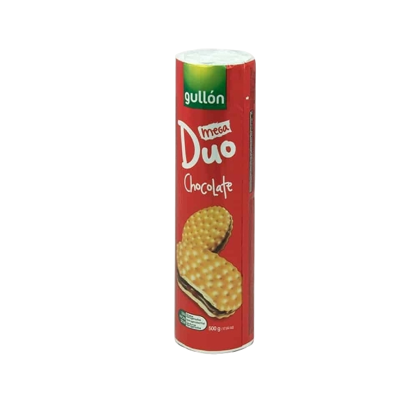 GULLON BISCOTTI MEGA DUO CHOCOLATE TUBE 150 GR (20 in a box)