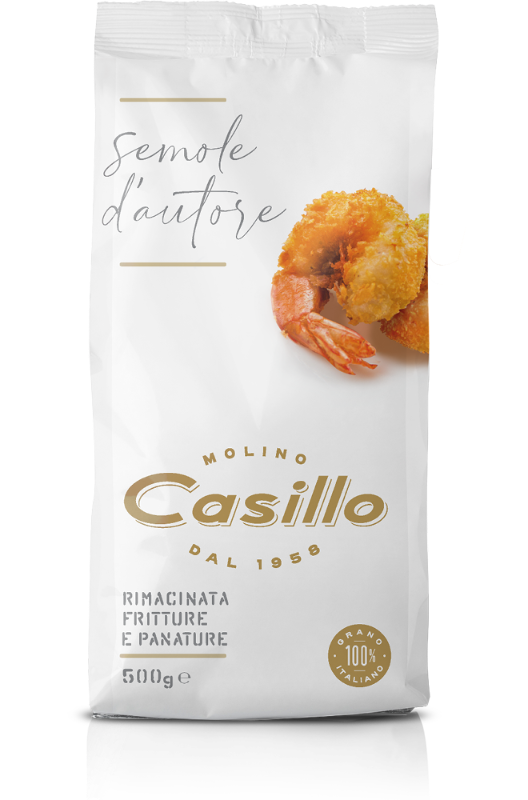 CASILLO FLOURS SEMOLA RIMACINATA FRITTURE E PANATURE 500 GR (10 in a box)
