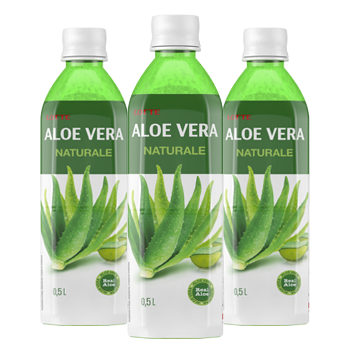 LOTTE ALOE VERA DRINK NATURALE SUGAR FREE PET 500 ML (20 in a box)