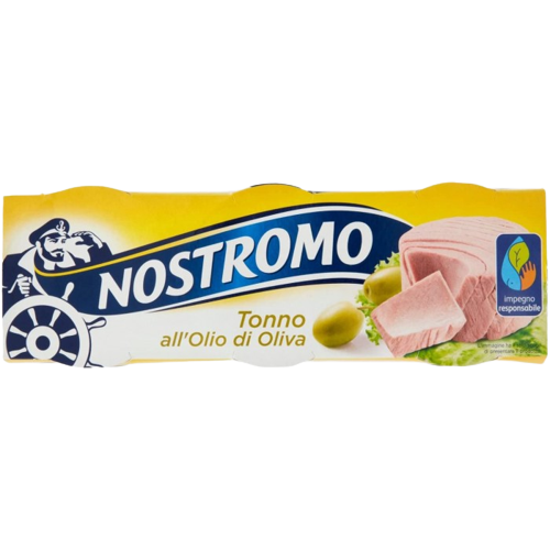 NOSTROMO TUNA IN OLIVE OIL TIN 70 GR X3 (20 in a box)