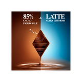 LINDT EXCELLENCE CHOCOLATE BAR FUSION 85% FIOR DI SALE & LATTE 100 GR (20 in a box)