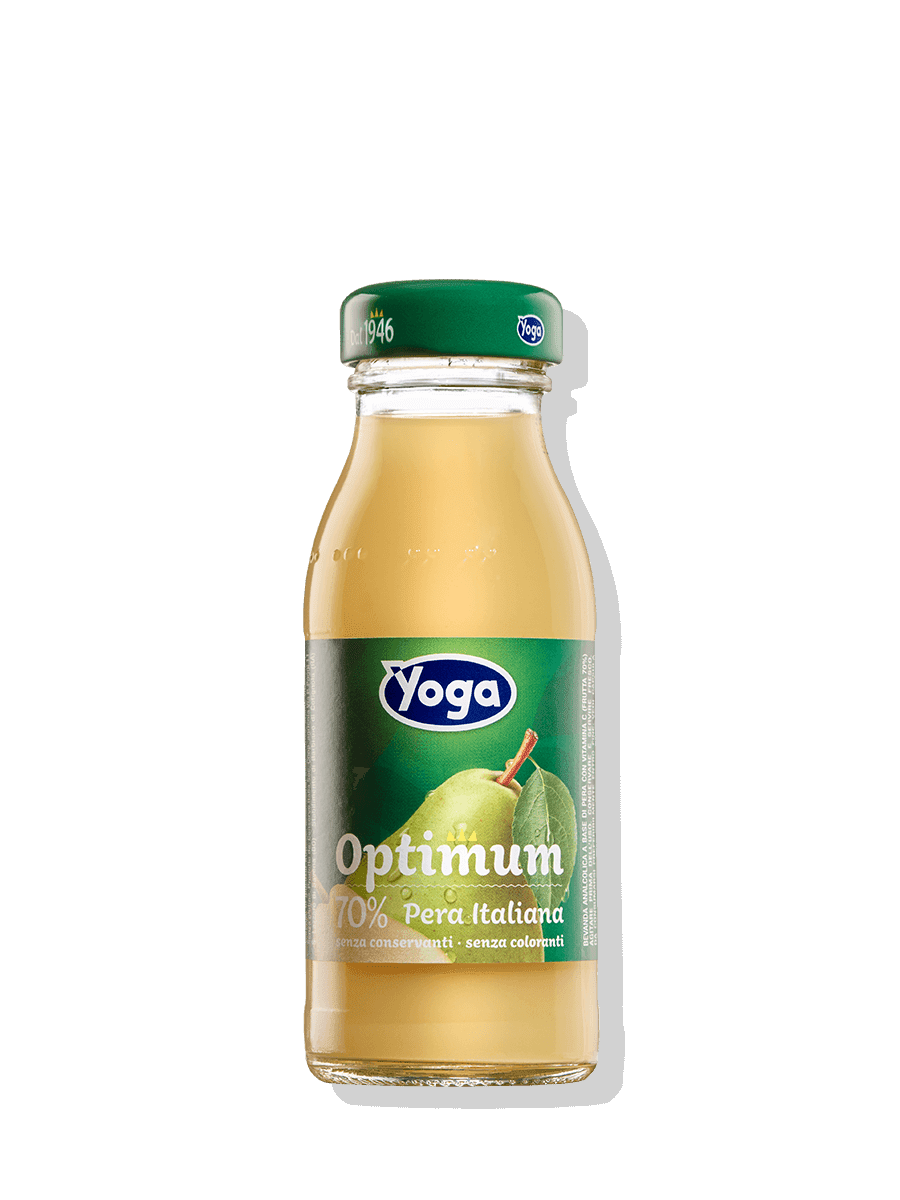 YOGA OPTIMUM FRUIT JUICE PEAR GLASS 125 ML X6 (8 in a box)