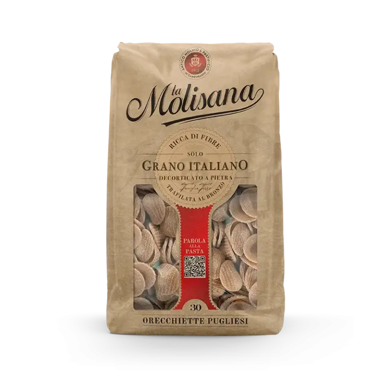 MOLISANA PASTA WHOLEMEAL ORECCHIETTE PUGLIESI N.30 500 GR (12 in a box)