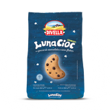 DIVELLA BISCOTTI LUNACIOC CRUNCHY DROPS OF CHOCOLATE 350 GR (12 IN A BOX)