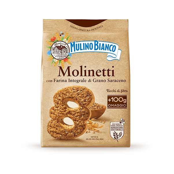 MULINO BIANCO BISCOTTI WHOLEMEAL MOLINETTI 800 GR (12 in a box)