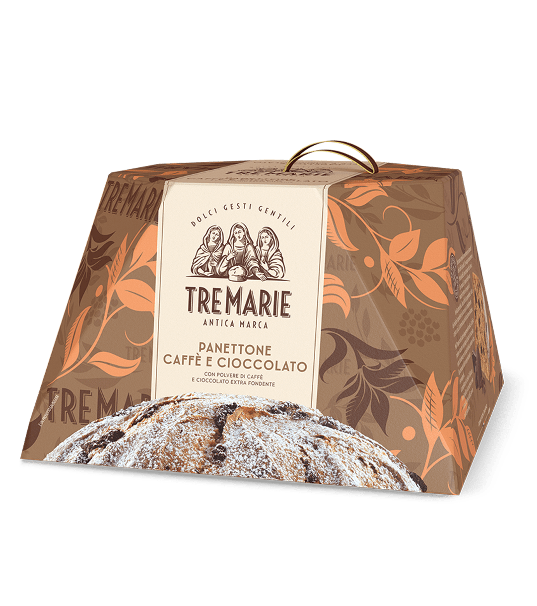 TRE MARIE PANETTONE CAFFE' E CIOCCOLATO 850 GR (12 in a box)